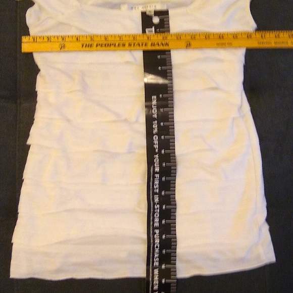 Max Studio Cream shirt size Medium - Picture 6 of 7